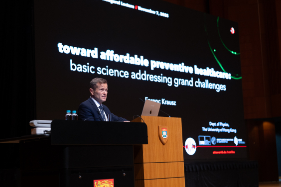 Professor Ferenc Krausz, Nobel Laureate and newly appointed Chair Professor in the Department of Physics under the Faculty of Science
